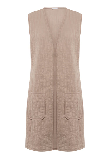 77392 Sleep & Lounge Long Vest - 2819 Mocha